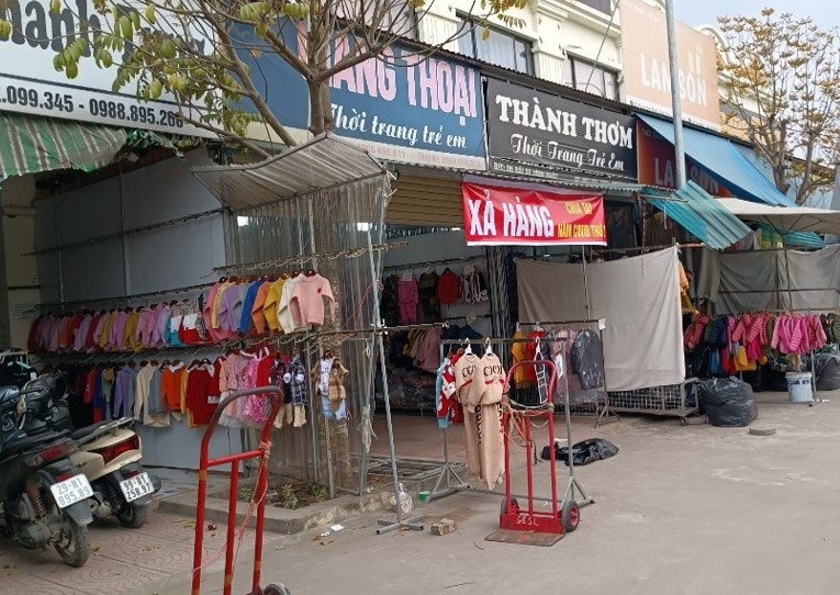 chợ quần áo trẻ em bãi xe vĩnh phát