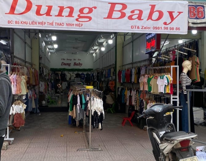 Cửa hàng quần áo khu thể thao Minh Thu Ninh Hiệp