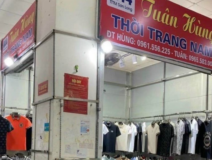 Cửa hàng quần áo nam chợ Sơn Long Ninh Hiệp uy tín
