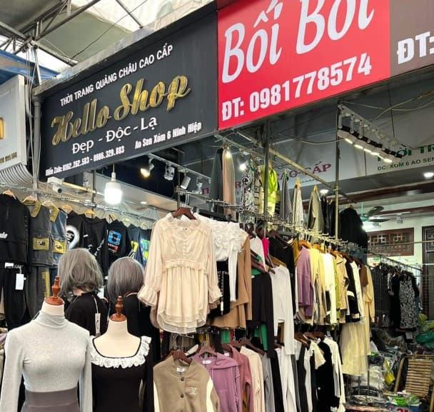 Cửa hàng quần áo Quảng Châu chợ xóm 6 Ninh Hiệp
