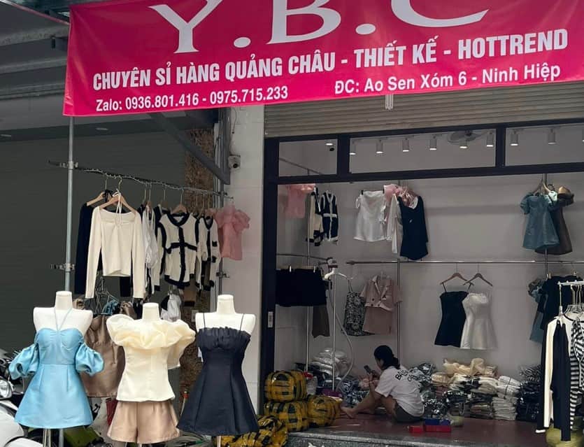 cửa hàng thời trang Quảng Châu tại Ninh Hiệp