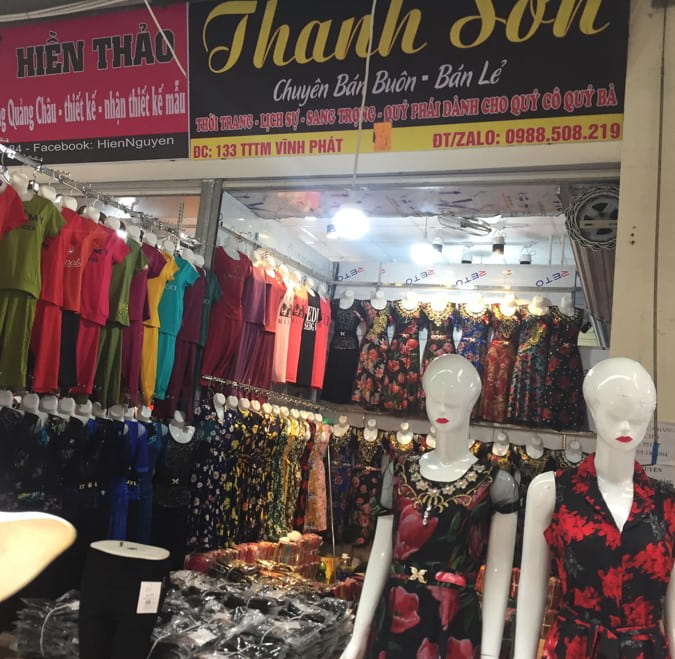 cửa hàng quần áo chợ Vĩnh Phát Ninh Hiệp
