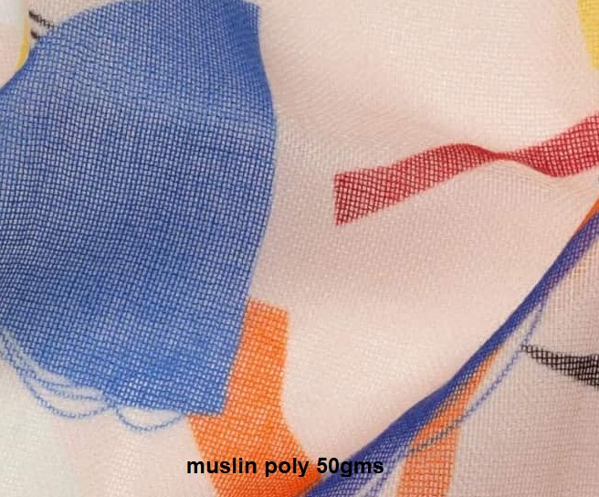 vải muslin chất liệu polyester