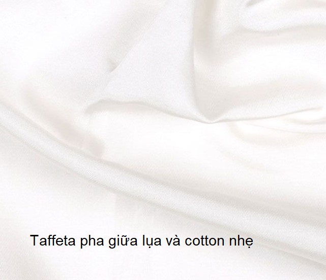 vải Taffeta cotton lụa