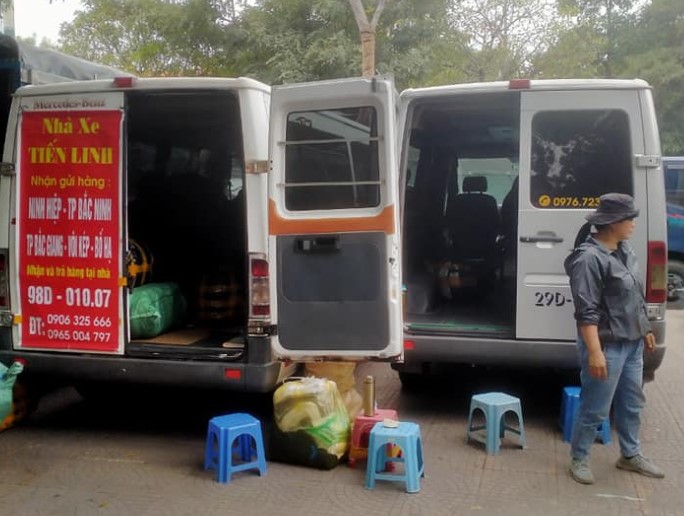 xe chuyển hàng từ chợ Ninh Hiệp 