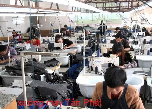 xưởng may quần jean Tấn Phát